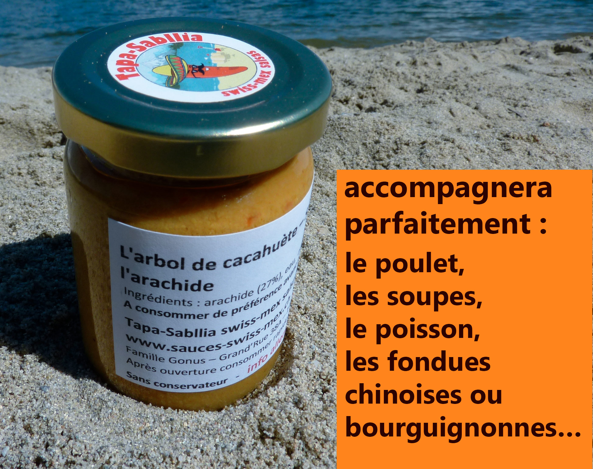 sauce artisanale piquante à l'arachide